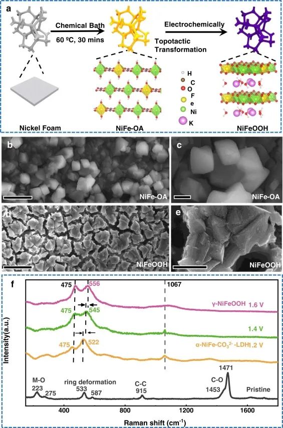 ​金属所Nano Energy: 拓扑转换诱导NiFeOOH中低配位Fe活性中心实现高效OER