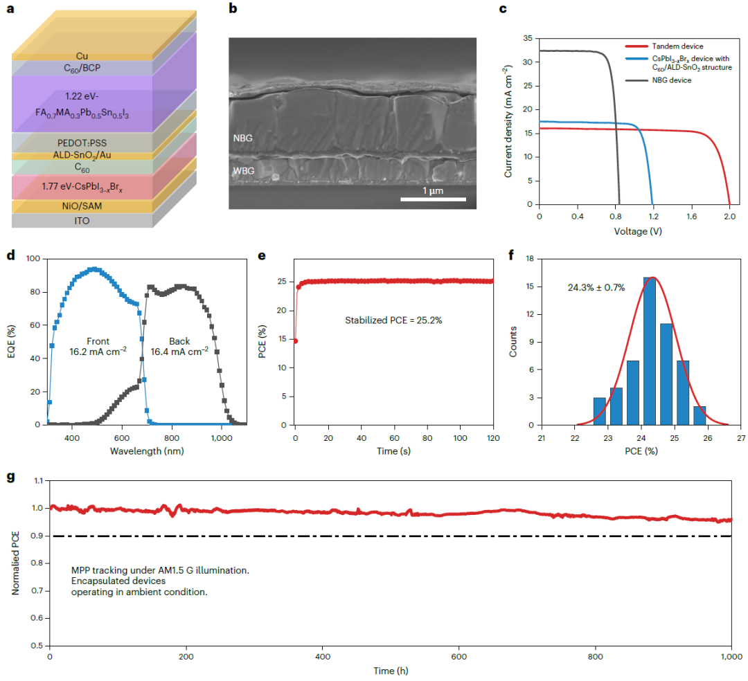 谭海仁教授Nature Energy：刷新无机钙钛矿电池记录！