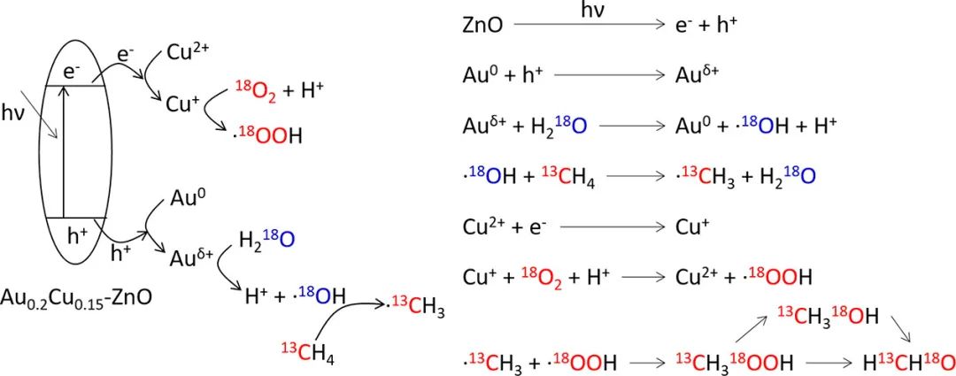 唐军旺JACS：近100%选择性！二元Au-Cu反应位点修饰的ZnO在室温下将甲烷氧化成C1氧化物
