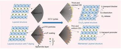 陆盈盈Adv. Sci.: 实现4.6 V高压LiCoO2电池的外向内取向的纳米结构