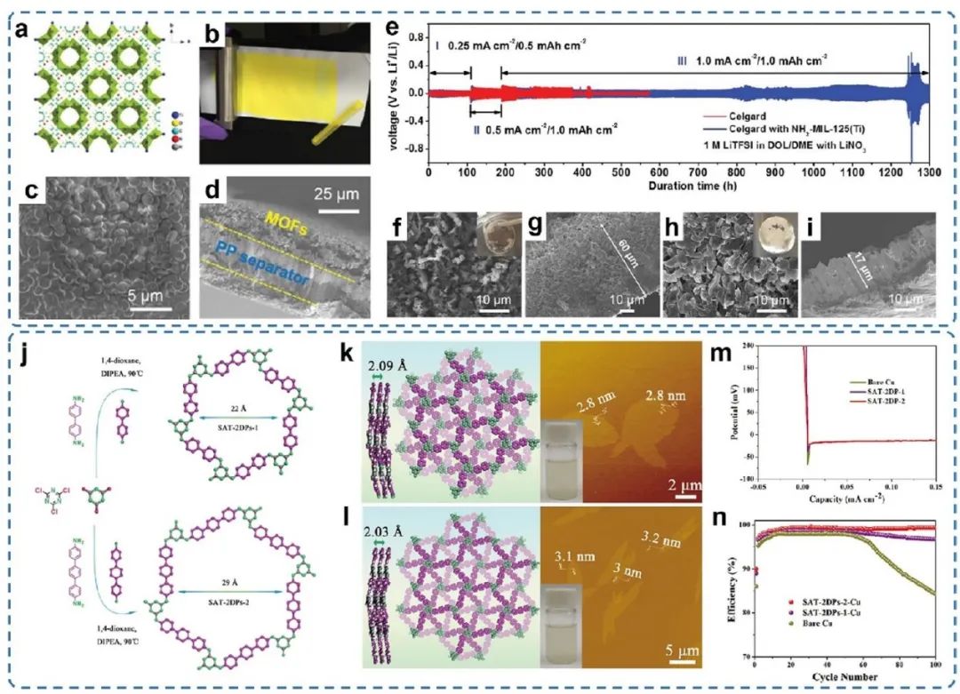 西湖大学徐宇曦ACS Nano：用于稳定锂金属电池的新兴二维聚合物