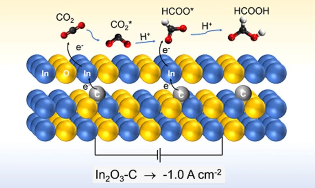 石大/富大​ACS Catal.：用于CO2电化学还原制甲酸盐的In2O3-C纳米棒