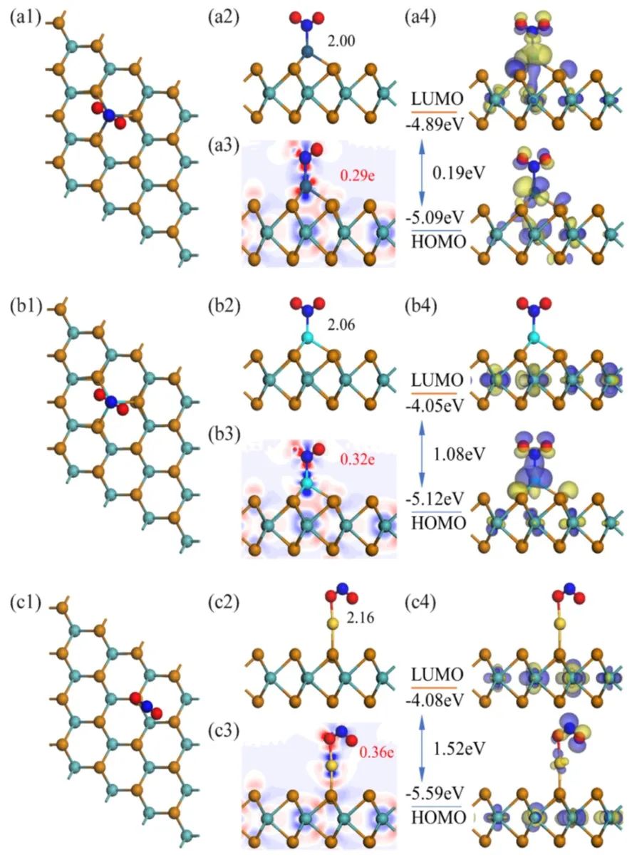 【MS计算解读】Dmol3计算用于NO2气体敏感性的过渡金属二硫化物